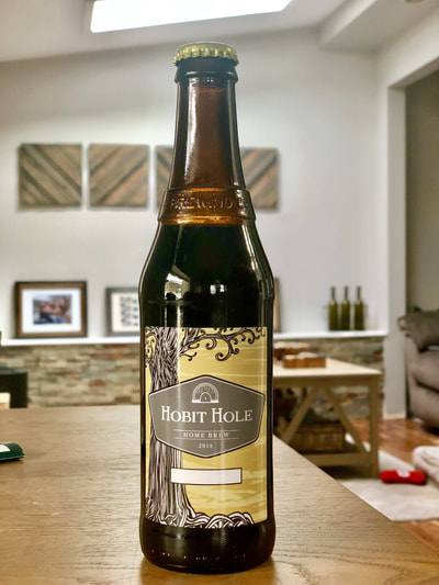 Hobit Hole Home Brew custom beer bottles